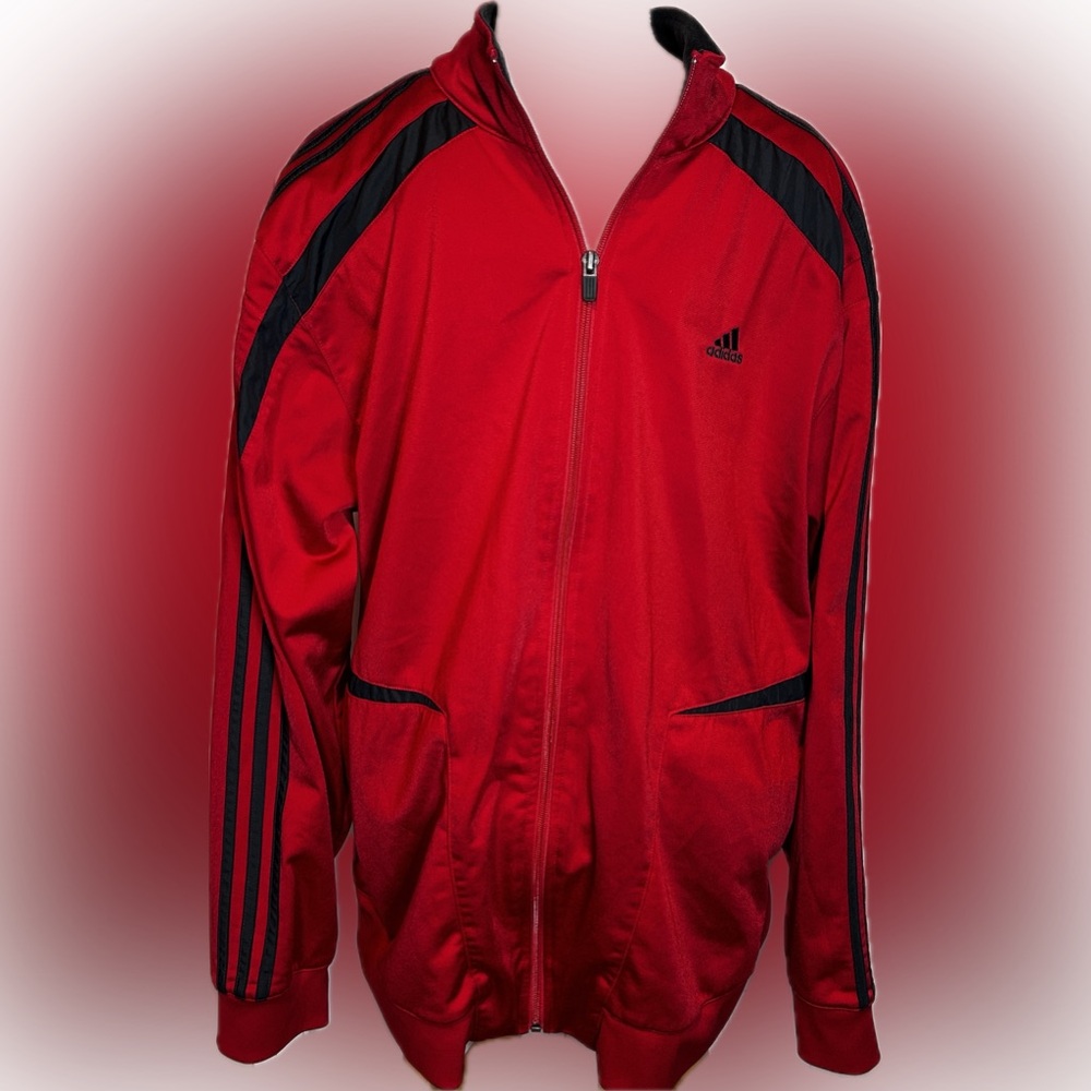 Classic Adidas Track Jacket - Size Large